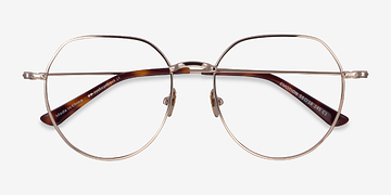 Light Gold Emotion -  Metal Eyeglasses