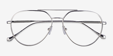 Silver Telescope -  Metal Eyeglasses