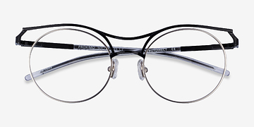 Black Silver Proximo -  Metal Eyeglasses