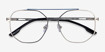 Silver Black Park -  Metal Eyeglasses