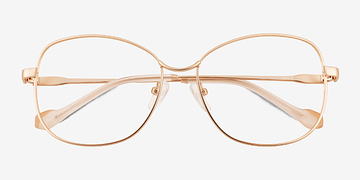 Rose Gold Maude -  Metal Eyeglasses
