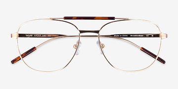 Tortoise Gold Tatum -  Metal Eyeglasses