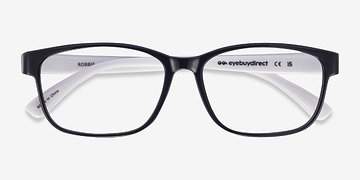 Black/White Robbie -  Lightweight Plastic Eyeglasses