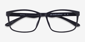 Matte Black Boston -  Classic Plastic Eyeglasses