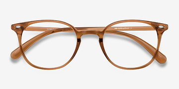 Clear Copper Hubris -  Lightweight Plastic Eyeglasses
