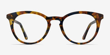 Amber & Navy Griffin -  Vintage Acetate Eyeglasses
