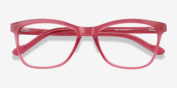 Clear Raspberry Cannes -  Fashion Acetate Eyeglasses