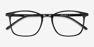 Black Trenton -  Lightweight Plastic Eyeglasses