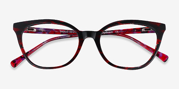 Red Floral Sigilo -  Acetate Eyeglasses