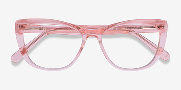 Clear Pink Charlotte -  Acetate Eyeglasses