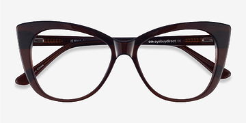Dark Brown Jenna -  Acetate Eyeglasses