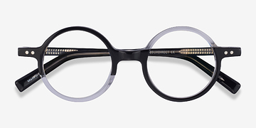 Black Clear Wilcox -  Acetate Eyeglasses