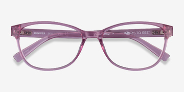 Clear Pink Juniper -  Plastic Eyeglasses