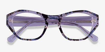 Purple Floral Daffodil -  Acetate Eyeglasses