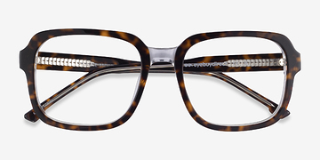 Tortoise Clear Trouble -  Acetate Eyeglasses