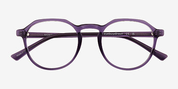 Clear Purple Monti -  Plastic Eyeglasses