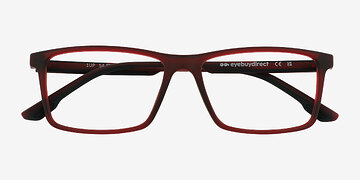 Crystal Dark Red 1Up -  Plastic Eyeglasses