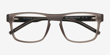 Matte Crystal Gray Lvl -  Plastic Eyeglasses
