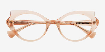 Coral  Painted Lady -  Acetate Eyeglasses