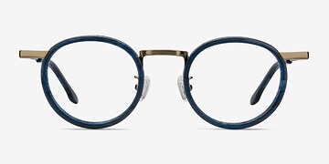 Blue Maybe You -  Vintage Metal Eyeglasses