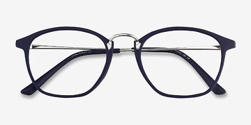 Matte Navy Crave -  Vintage Plastic Eyeglasses