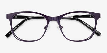 Purple Nightfall -  Vintage Metal Eyeglasses