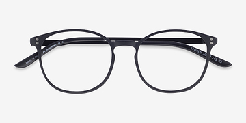 Black Spoken -  Lightweight Plastic, Metal Eyeglasses