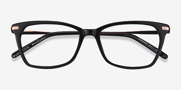 Black Forward -  Classic Acetate, Metal Eyeglasses