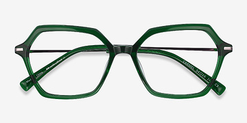 Green Carmel -  Fashion Acetate, Metal Eyeglasses