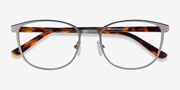 Gunmetal & Tortoise Guide -  Acetate, Metal Eyeglasses