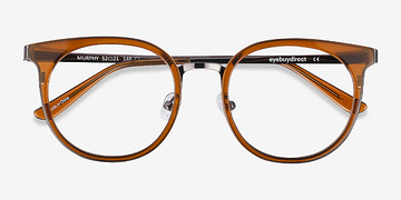 Brown Murphy -  Vintage Acetate, Metal Eyeglasses