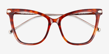 Tortoise Domy -  Fashion Acetate, Metal Eyeglasses