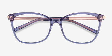 Purple Ashley -  Colorful Acetate, Metal Eyeglasses