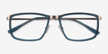 Teal  Gold Kairo -  Metal Eyeglasses