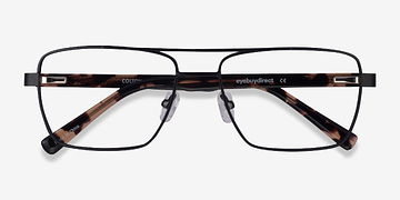 Black & Tortoise Colton -  Metal Eyeglasses