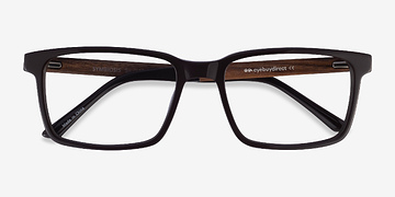 Brown Symbiosis -  Mixed Wood Eyeglasses