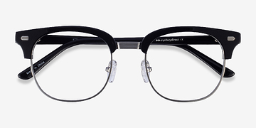 Black Silver Komorebi -  Metal Eyeglasses