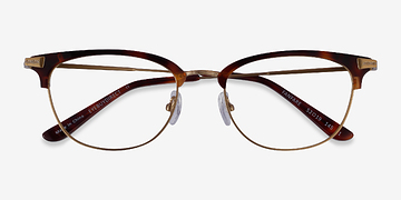 Tortoise Bronze Fanfare -  Metal Eyeglasses