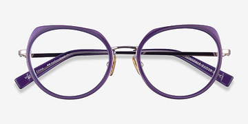 Clear Purple Light Gold Lonsdale -  Metal Eyeglasses