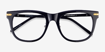 Black Gold Jefferson -  Metal Eyeglasses