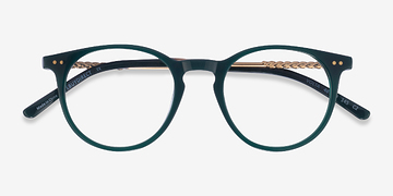 Dark Green Volta -  Metal Eyeglasses