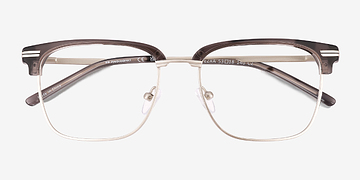 Gray Tortoise Ezra -  Metal Eyeglasses