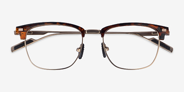 Tortoise Gold Charge -  Acetate, Metal Eyeglasses