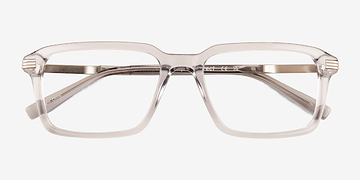 Clear Gray Niall -  Metal Eyeglasses