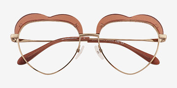 Brown Soulmate -  Metal Eyeglasses
