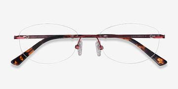 Red Athena -  Lightweight Metal Eyeglasses