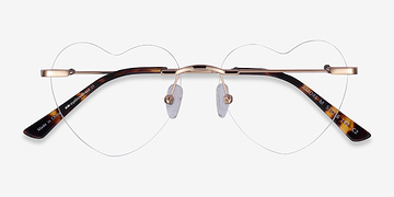 Rose Gold Amore -  Metal Eyeglasses