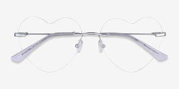 Glitter Silver Spark -  Metal Eyeglasses