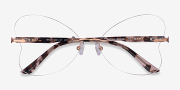 Matt Rose Gold Wish -  Metal Eyeglasses