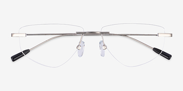 Matte Silver Phil -  Metal Eyeglasses